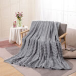 Luxurious throw blanket-gray