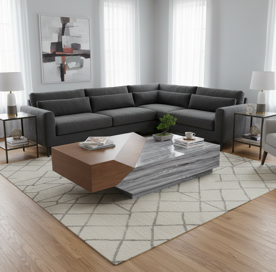 Angular Artisan Coffee Table