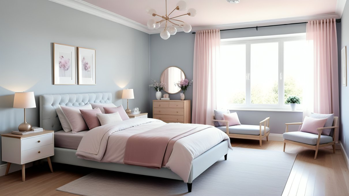 Pastels for Soft Elegance bedroom