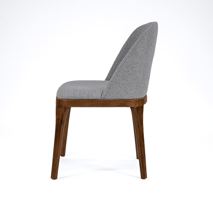 Alden Dining Chair – Gray seat with brown legs