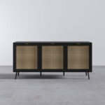 BLACK Rattan Buffet