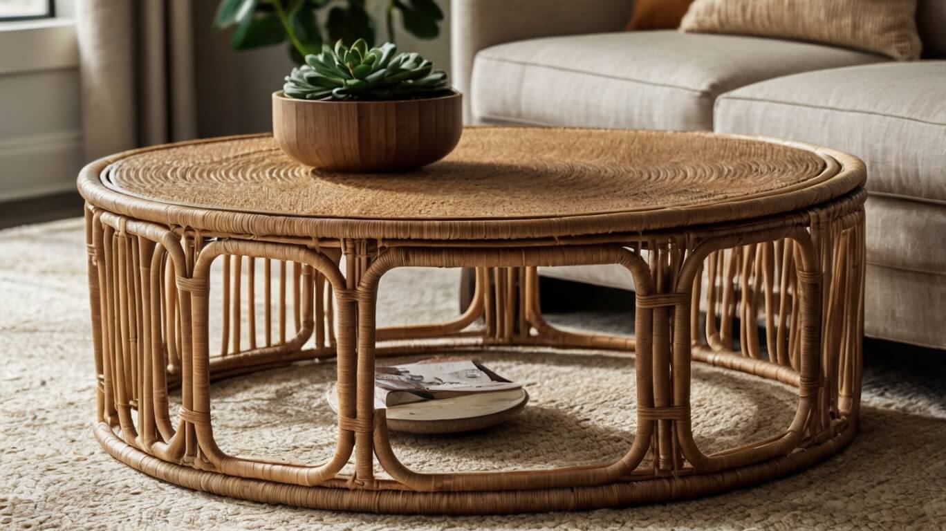 Rattan & Sustainable Material coffee table