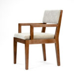 cubist dining chair beige