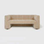 eden 72.5 sofa sandy shade velvet