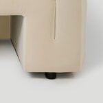 Eden Accent Chairs - Light Beige Velvet