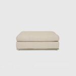 luna ottoman beige tweed