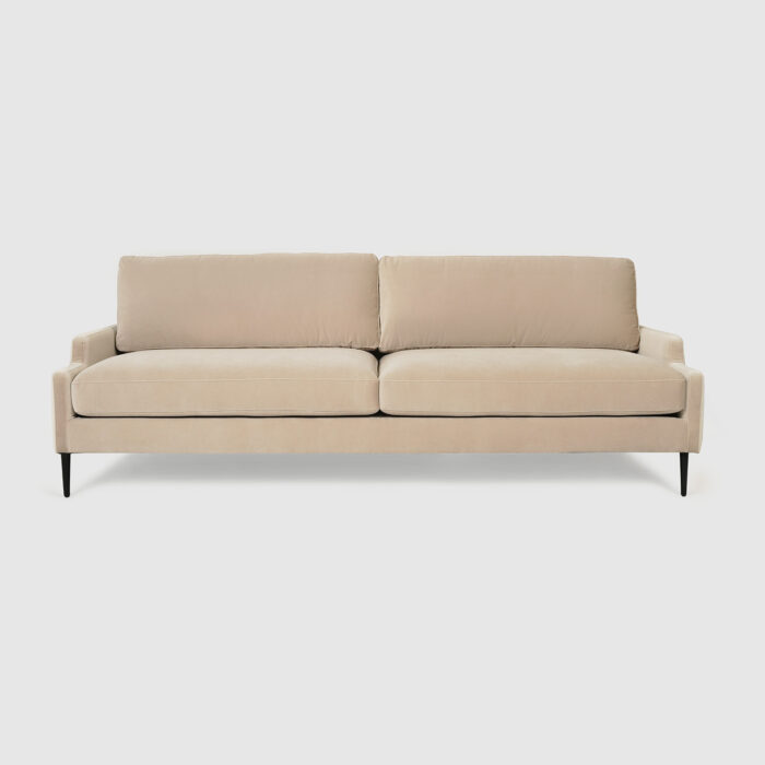 marlow 90.5 Sofa sandy shade velvet