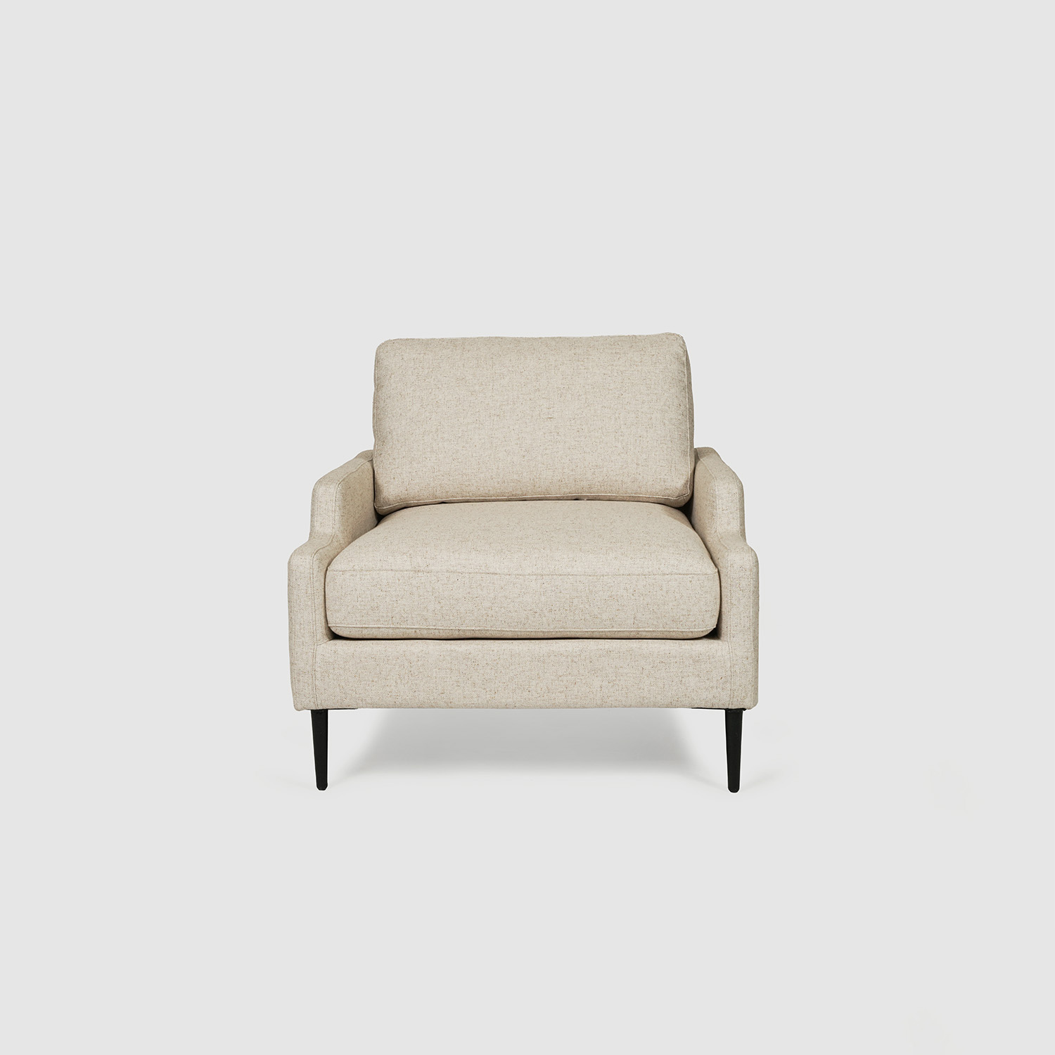 marlow accent chair beige tweed