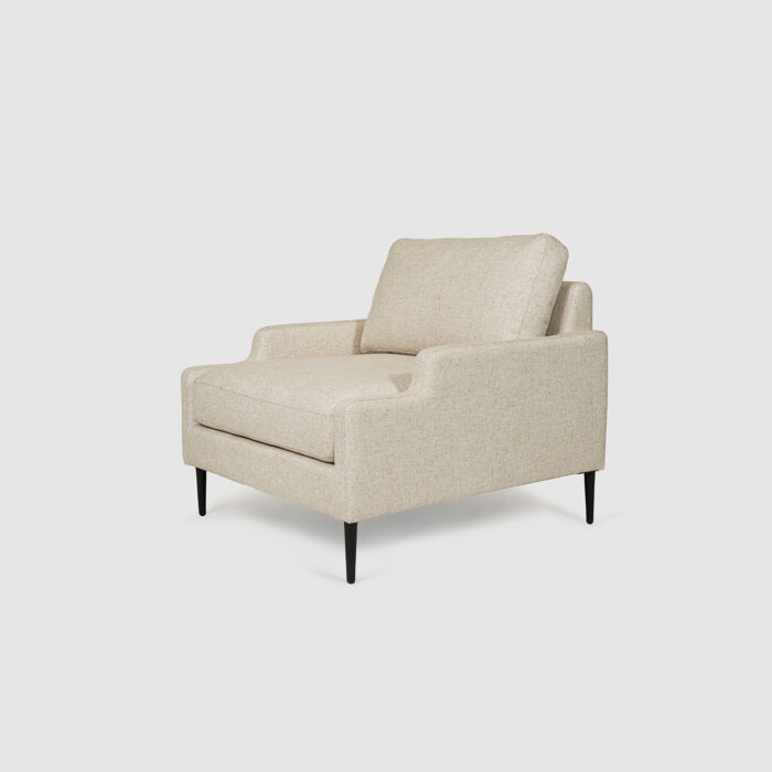 marlow accent chair beige tweed