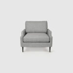 marlow accent chair grey tweed