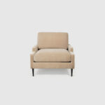 marlow accent chair sandy shade velvet