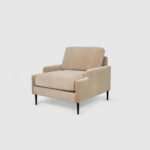 marlow accent chair sandy shade velvet