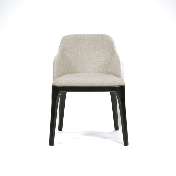 Mason Dining Chair – Beige seat with black legs