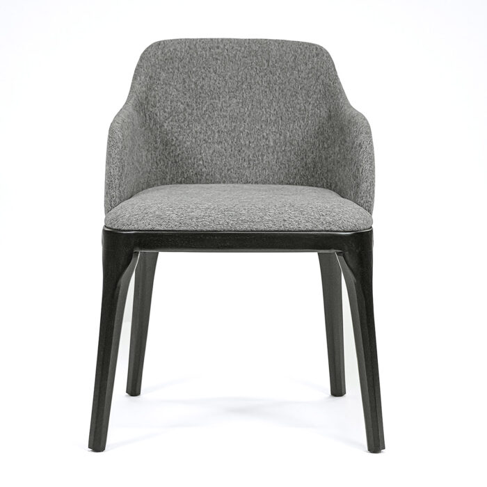 Mason Dining Chair – Gray seat with black legs