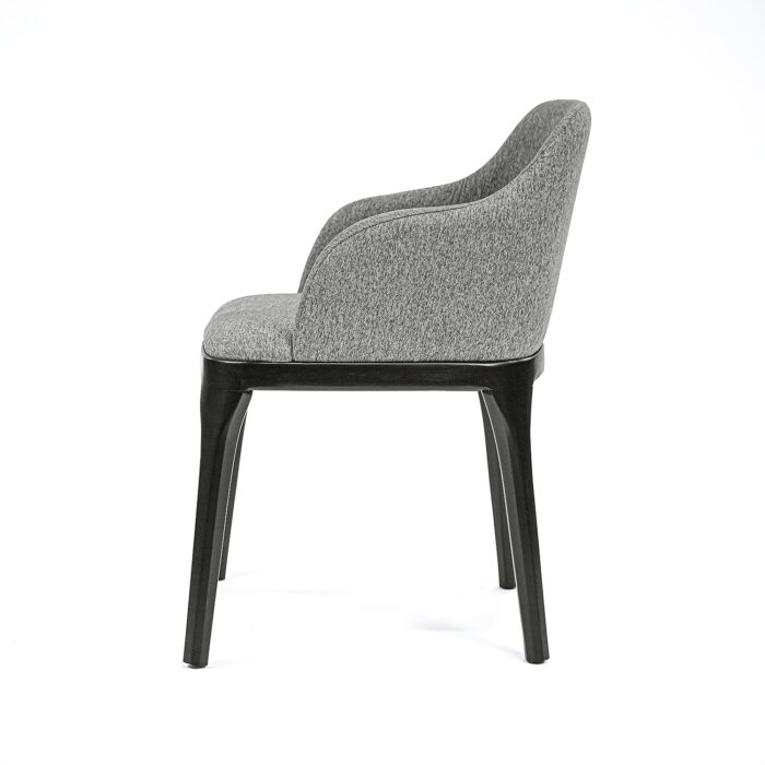 Mason Dining Chair – Gray seat with black legs