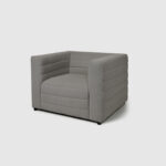 metroluxe accent chair grey boucle