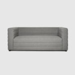 metroluxe 72.5 sofa grey boucle