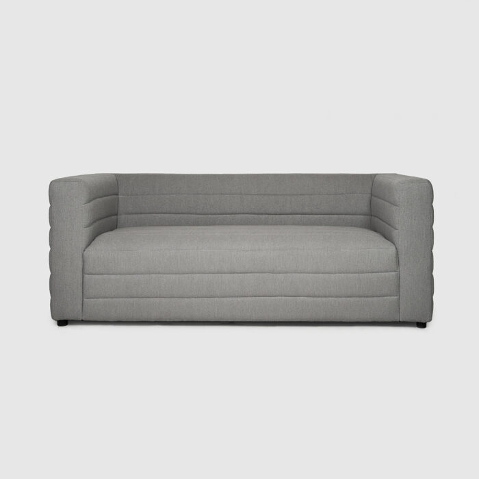 metroluxe 72.5 sofa grey boucle