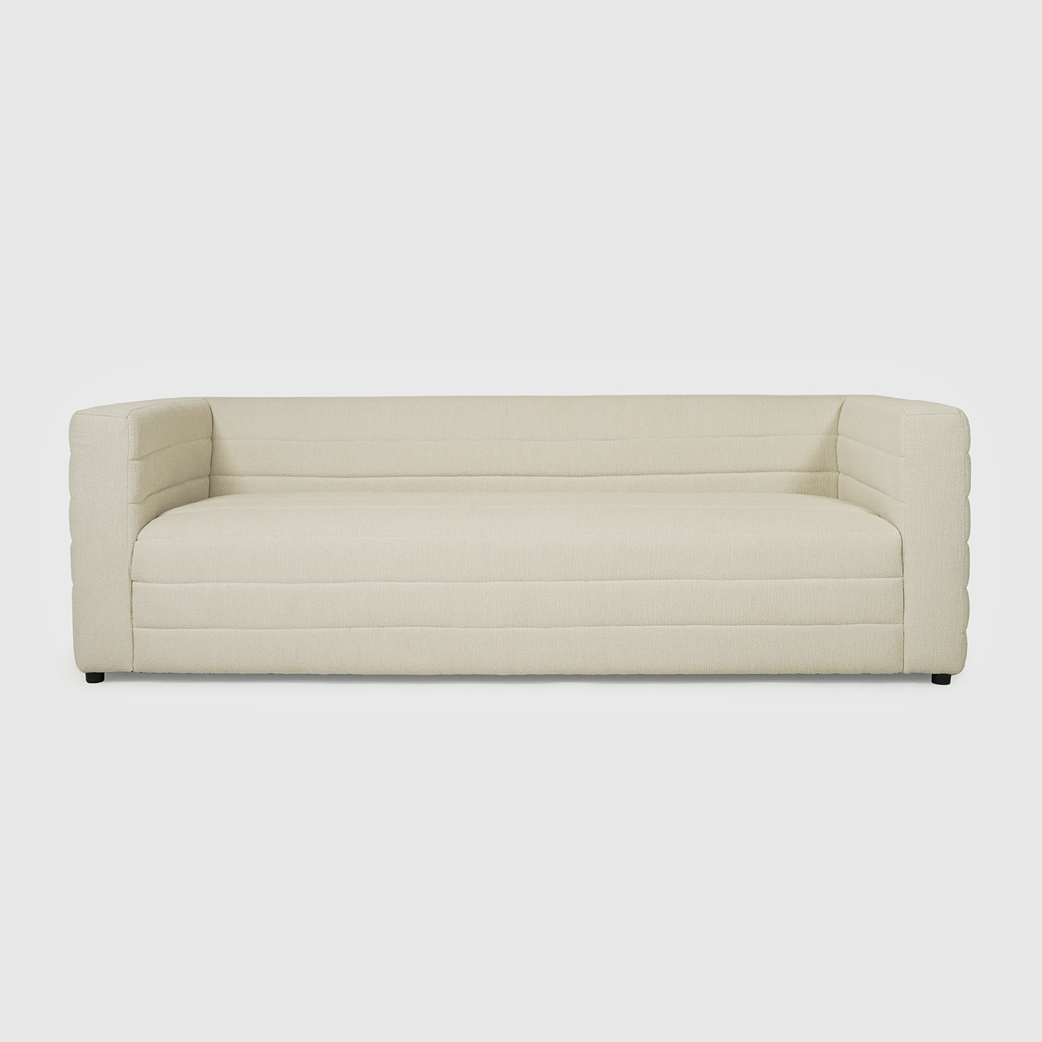 metroluxe 90.5 sofa off-white boucle