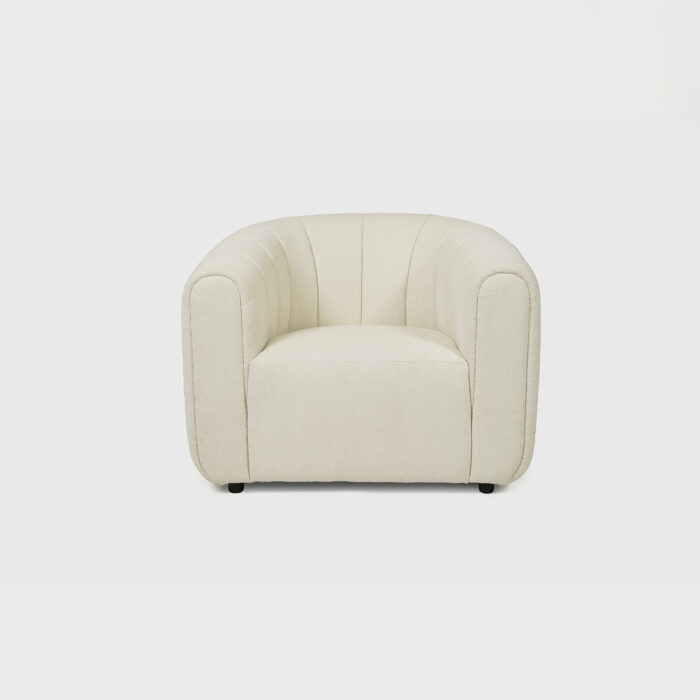 Modlux accent chair off white boucle