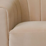 Modlux Accent Chairs - Sandy Shade Beige Velvet