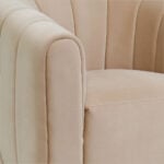 Modlux Accent Chairs - Sandy Shade Beige Velvet
