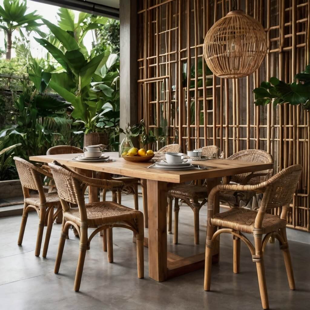 Rattan Dining room furniture