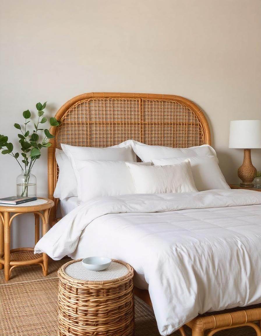 Rattan bedroom furniture