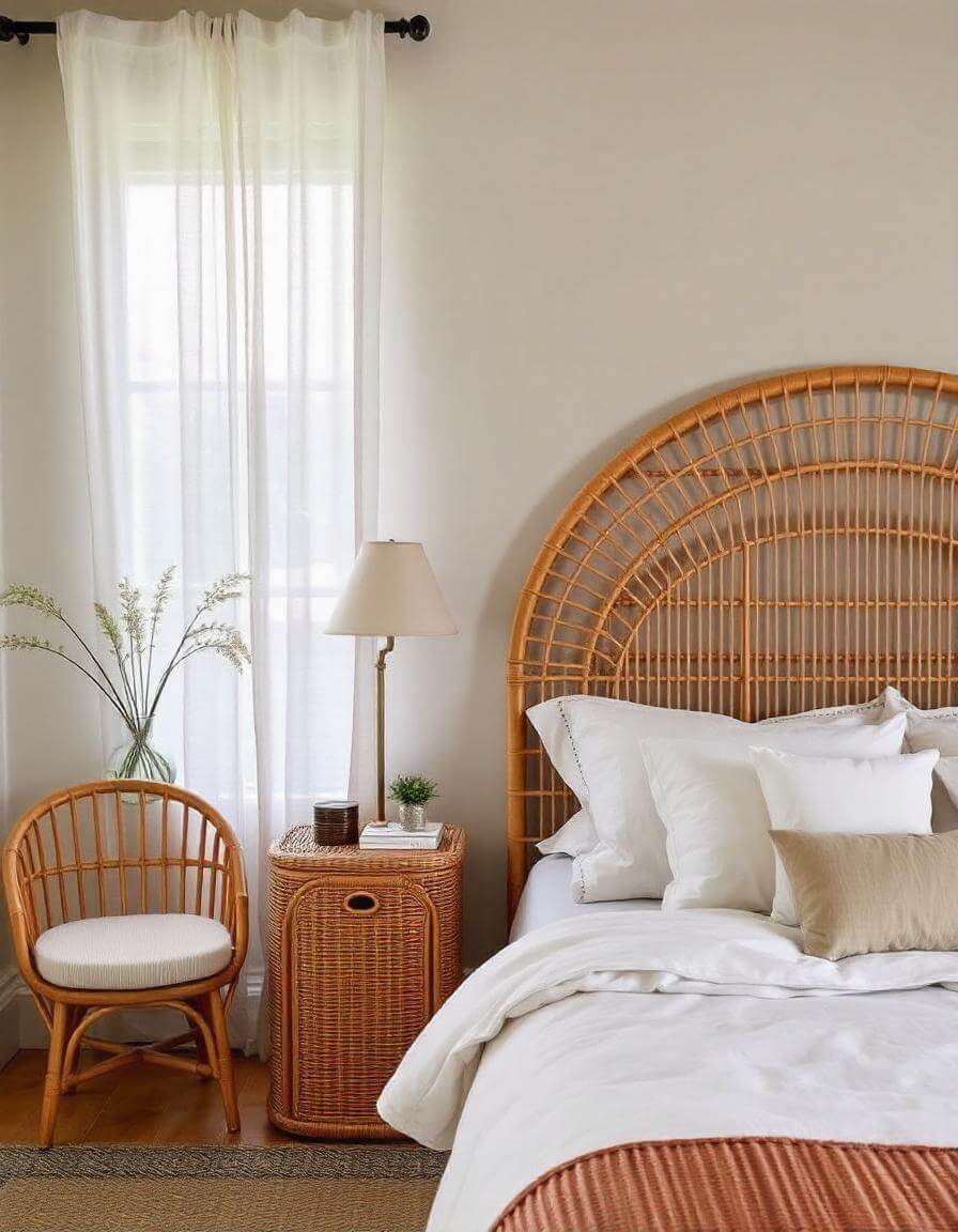 Rattan bedroom furniture