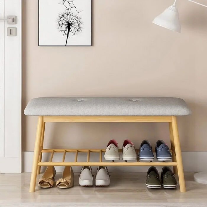 Shoe Rack Entryway Bench