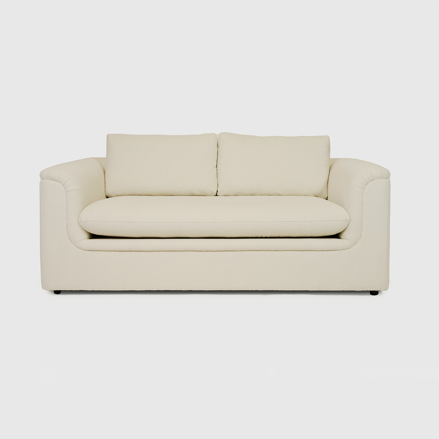 sienna 72.5 sofa off white boucle