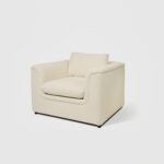 sienna accent chair off white boucle