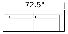 72.5" Sofa