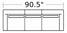 90.5" Sofa